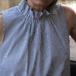 Seersucker sleeveless dress, size 6